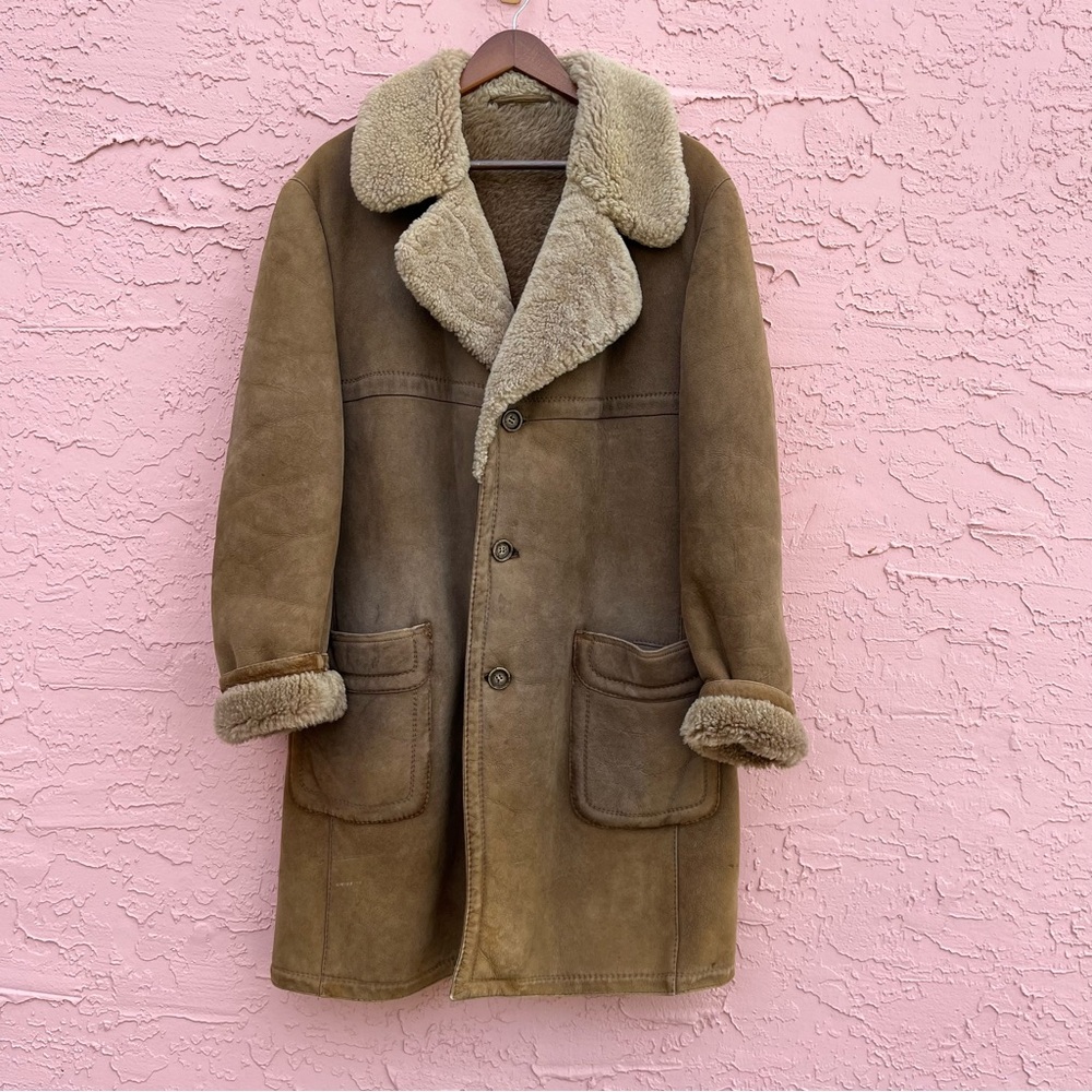 Vintage Vaucher Suede Coat Size 52
